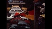 Eine Deutschlandflagge weht im Wind  