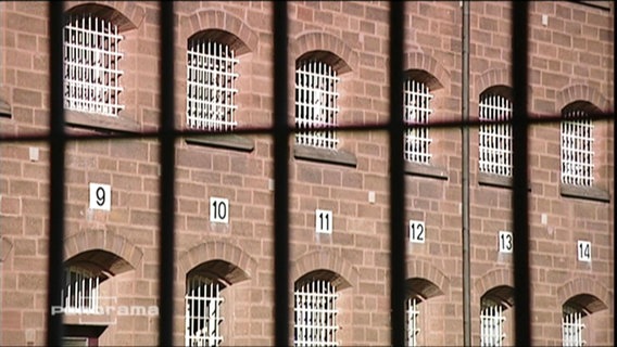 Gitterfenster eines Gefängnisses  