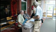 Ein Wahllokal in Hamburg  