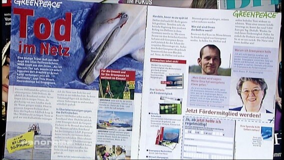 Greenpeace-Anzeige in einem Magazin  