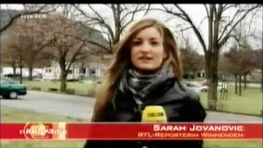 Die RTL-Reporterin Sarah Jovanovic  
