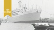 Hotelschiff "Orion" im Hamburger Hafen 1963  