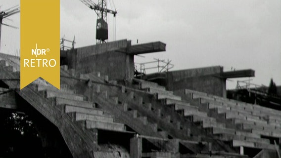 Rohbau der Bremer Stadthalle 1963  