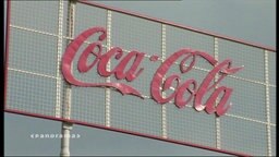 Ein Coca Cola Schild  
