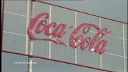 Ein Coca Cola Schild  