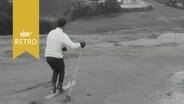 Skifahrer auf der Sommerpiste St. Andreasberg (1963)  