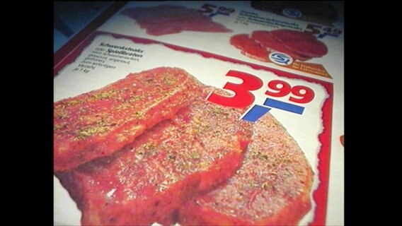 Billigfleisch in einem Werbeprospekt  