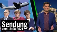 Christian Ehring mit Heiko Maas, Angela Merkel und Annegret Kramp-Karrenbauer  