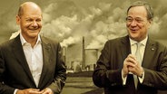 Schlot für die Welt mit Olaf Scholz und Armin Laschet  