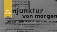 Titelblatt der Broschüre "konjunktur von morgen" des HWWA (1964)  