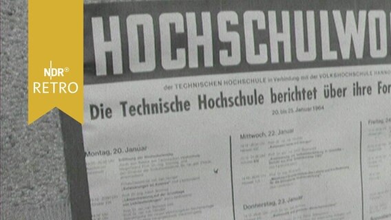 Programmplakat zur Hochschulwoche der TH Hannover 1964  