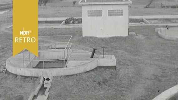 Kläranlage Wolfenbüttel 1964 von oben  