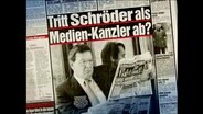 Schlagzeile "Tritt Schröder als Medien-Kanzler ab?"  