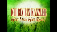 Schriftzug "Ich bin Kanzler holt mich heir raus"  