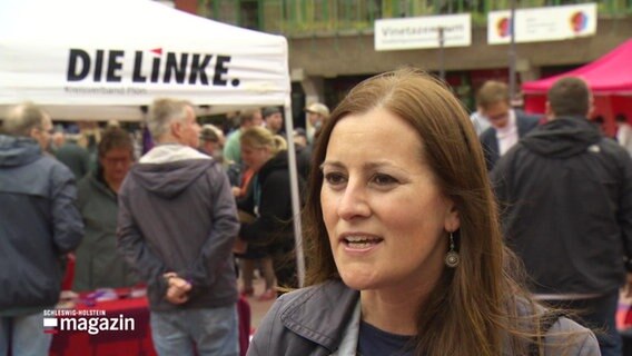 Die Linken-Kandidatin Janine Wissler.  