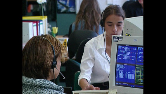 Einblick in ein Callcenter  