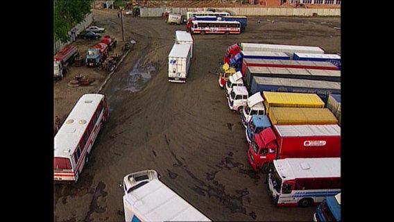 Parkende LKW  