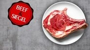 Das fiktive Lebensmittelsiegel "Beef und Siegel".  
