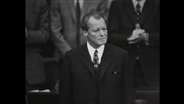 Willy Brandt im Bundestag  