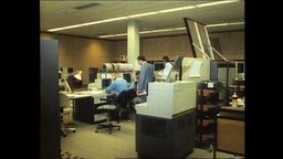 Büroraum des LKA Niedersachsen 1985  