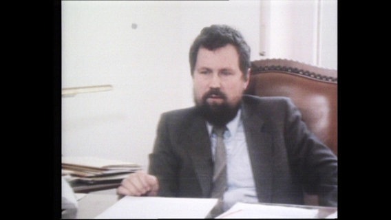 Hans-Henning Atrott, Präsident der DGHS, 1985  