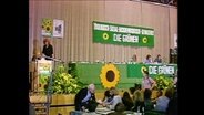 Bühne beim Bundesparteitag der Grünen 1985  