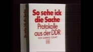 Buchcover: "So sehe ick die Sache. Protokolle aus der DDR"  