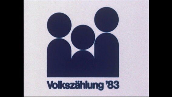 Schriftzug "Volkszählung 83"  