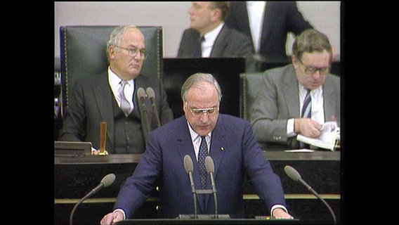 Helmut Kohl im Bundestag  