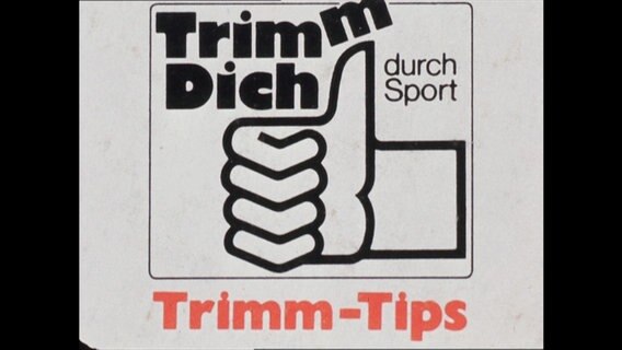 Werbung der Aktion "Trimm Dich"  
