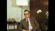 Minister Karl Schiller im Interview (Archivbild)  