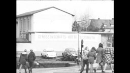 Banner mit der Aufschrift "Genossenschafts-Hütte Süssmuth"  