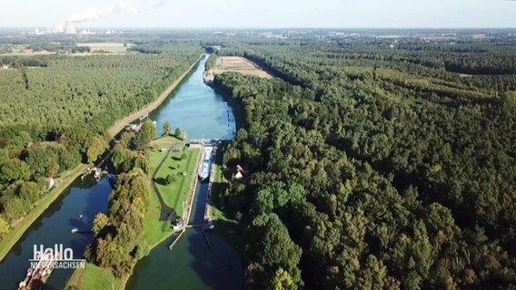 Der Seitenkanal Gleesen-Papenburg.  