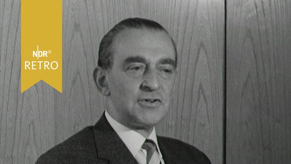 DGB-Vorsitzender Ludwig Rosenberg (1963) im TV-Interview  