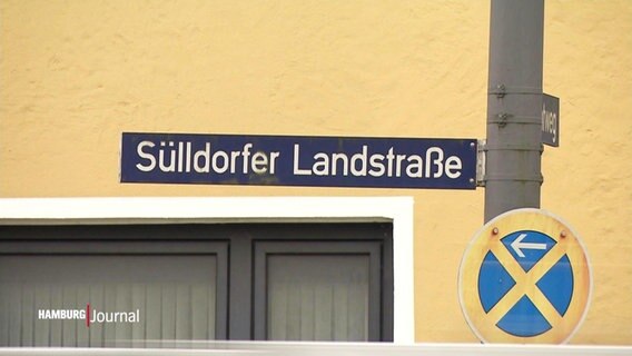 Straßenschild: Sülldorfer Landstraße.  
