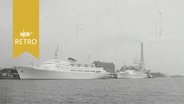 Fährschiff "England" am Quai in Esbjerg (1964)  