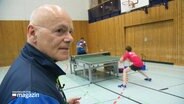 Tischtennistrainer Erhard Mindermann  