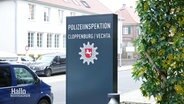 Schild der Polizei Cloppenburg/Vechta  