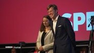 Melanie Leonhard und Nils Weiland sind die neue Doppelspitze des Landesvorstands der SPD.  