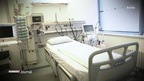 Ein leeres Bett auf einer Intensivstation (Bild aus dem Archiv).  