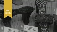 Intarsierter Stöckelschuh aus Turkmenistan in einer Ausstellung 1964  