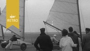 Strandsegler in St. Peter Ording vor einem Rennen (1963)  