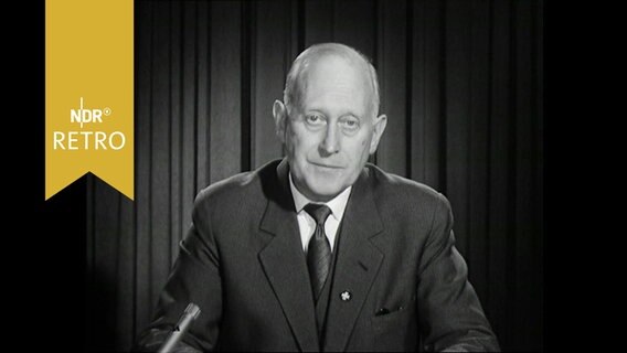 Kurt Keßler (FSU) bei einer Wahlsendung im NDR 1963  