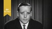 Rechtsextremist Günter Willrich (DG) bei einer Wahlsendung im NDR 1963  