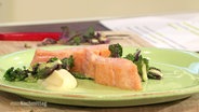 Arctic sea trout with wild Brussels sprouts and celery puree  