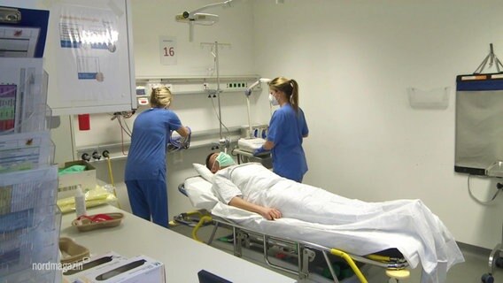 Krankenschwestern auf der Intensivstation  