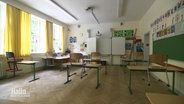 Ein leeres Klassenzimmer  