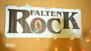 Das Logo auf weißen Hintergrund der Band "Faltenrock".  