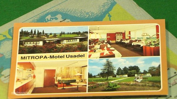 Eine Postkarte aus dem Mitropa-Motel. © Screenshot 