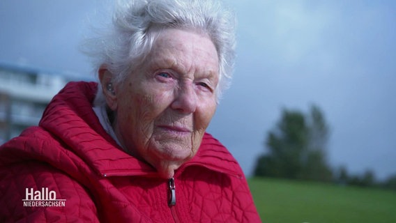 Die 96-Jährige Irmgard Eiben. © Screenshot 